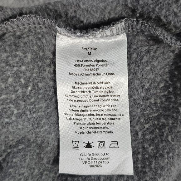 Barbie Logo Washed Gray Crewneck Sweatshirt, Size M, 2023 Mattel - Picture 5 of 7